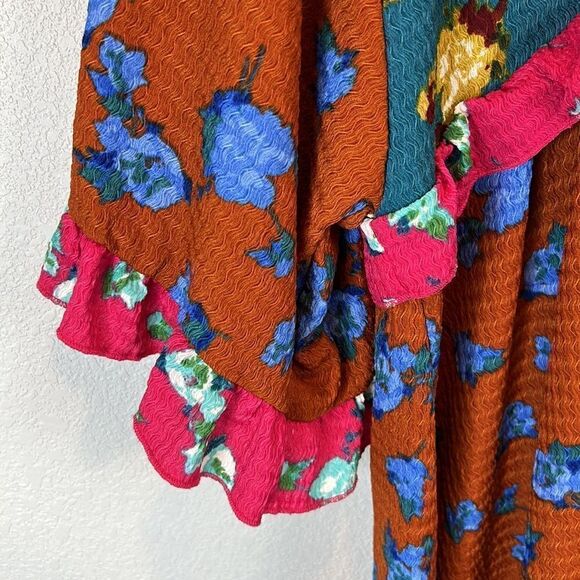 NWT Anthropologie Ruffled Sleep Mini Dress Medium - Picture 5 of 14